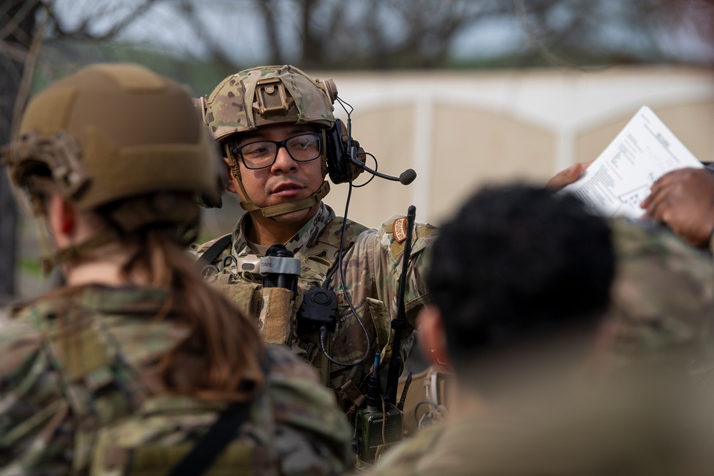 921st CRS practices security forces procedures