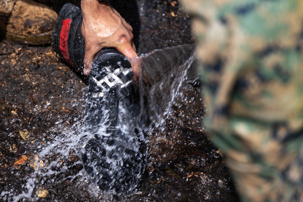 U.S. service members dispose of power walls