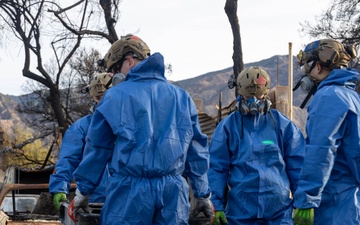 U.S. service members dispose of power walls