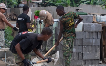 NMCB 1 Seabees São Tomé schoolhouse repair