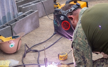 NMCB 1 Seabees São Tomé schoolhouse repair