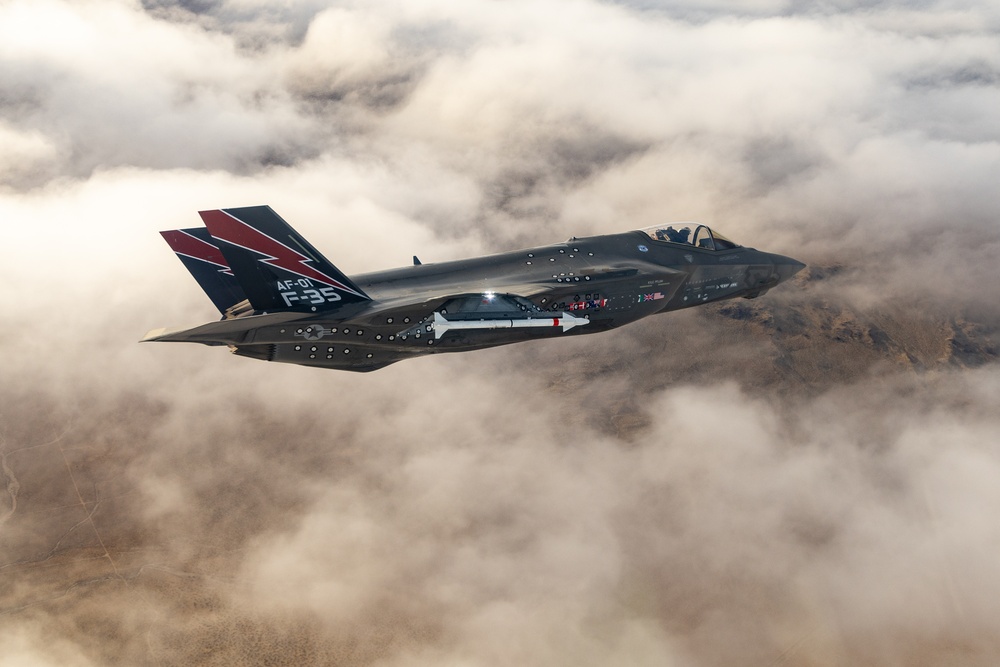 F-35A AF-01 Over Mojave Desert