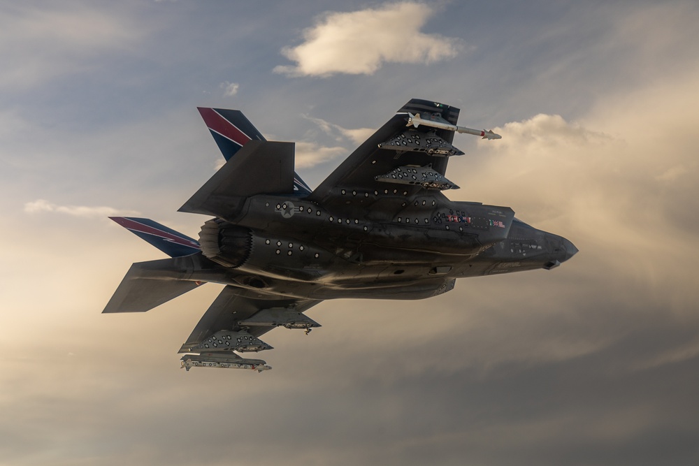 F-35 AF-01 Over Mojave Desert