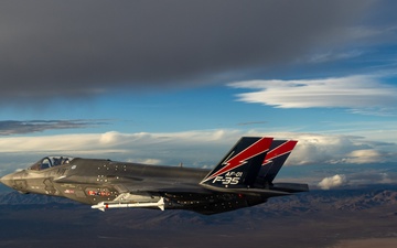 F-35A AF-01 Over Mojave Desert