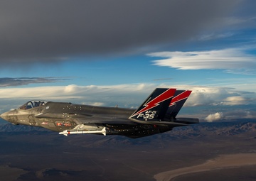 F-35A AF-01 Over Mojave Desert