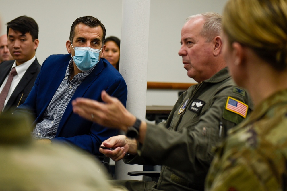 Rep. Sam Liccardo visits 129th Rescue Wing