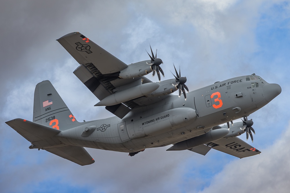 Cowboy Guard and the California Air National Guard conduct MAFFS training in Arizona