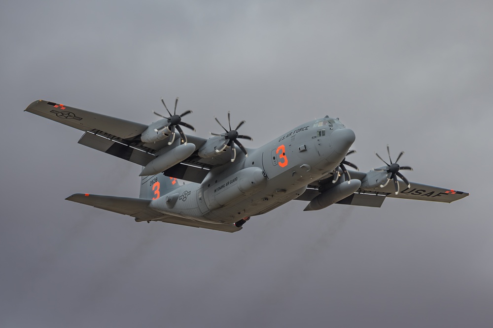 Cowboy Guard and the California Air National Guard conduct MAFFS training in Arizona