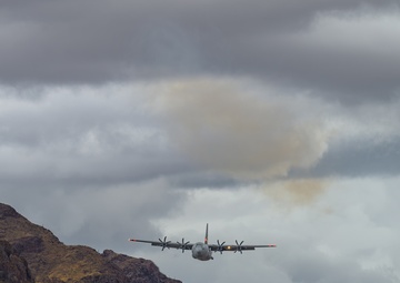 Cowboy Guard and the California Air National Guard conduct MAFFS training in Arizona