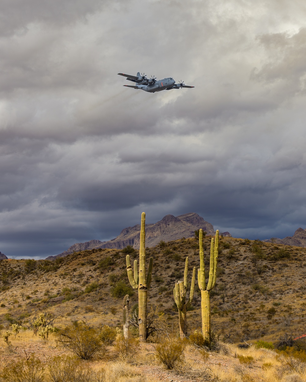 Cowboy Guard and the California Air National Guard conduct MAFFS training in Arizona