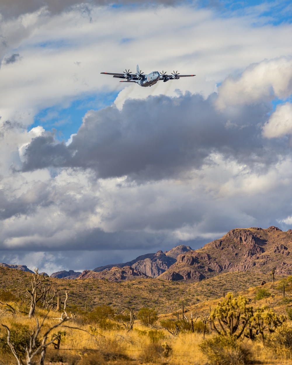 Cowboy Guard and the California Air National Guard conduct MAFFS training in Arizona