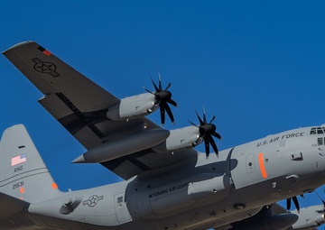 Cowboy Guard and the California Air National Guard conduct MAFFS training in Arizona