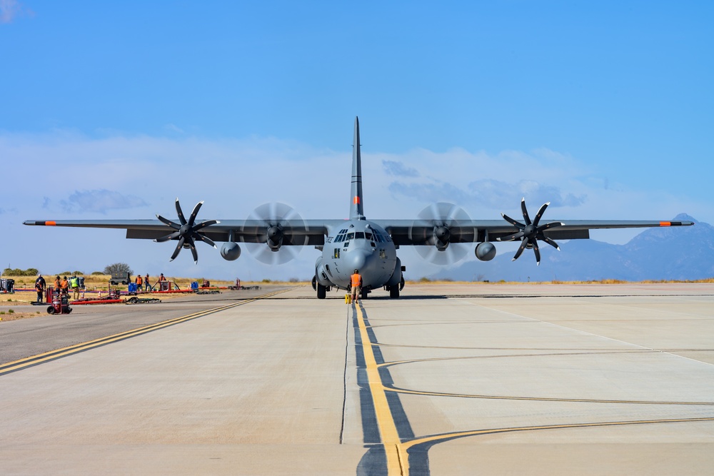 Cowboy Guard and the California Air National Guard conduct MAFFS training in Arizona