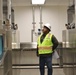 OICC MCM Inspects Dishwashing Equipment in the New Dining Facility on Camp Blaz