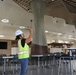 The Construction Manager Documents Punch List Items During a Final Walk Through of the New Dining Facility