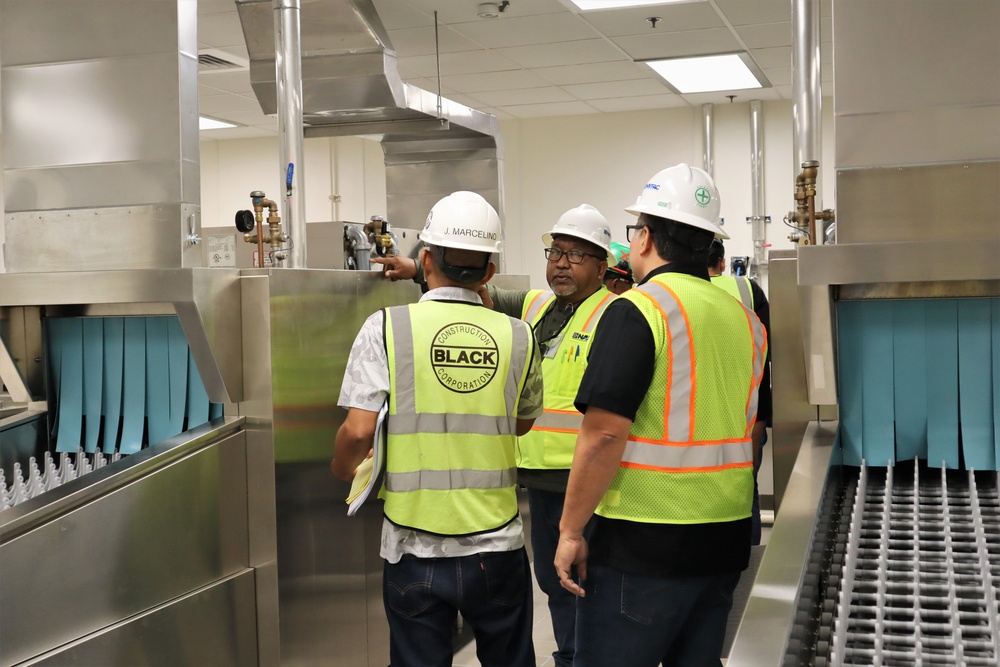 OICC MCM Conducts a Punch List Inspection of the Enlisted Dining Facility on Camp Blaz