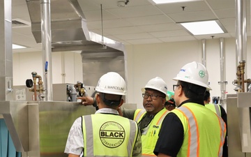 OICC MCM Conducts a Punch List Inspection of the Enlisted Dining Facility on Camp Blaz