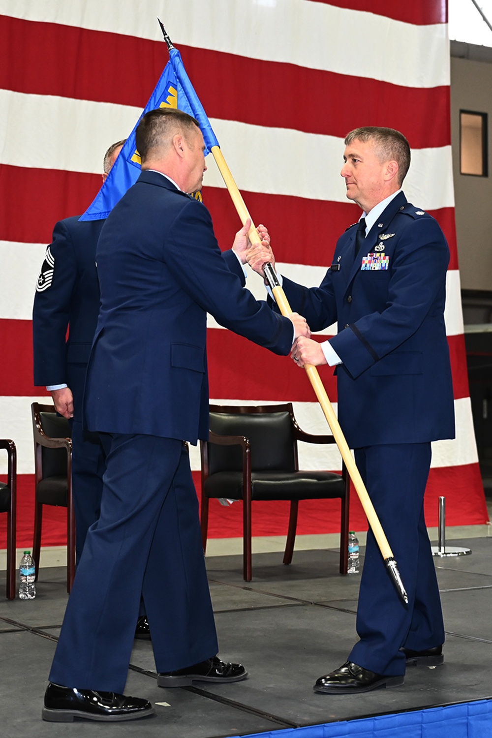 159th Maintenance Group conducts change of command ceremony and promotion