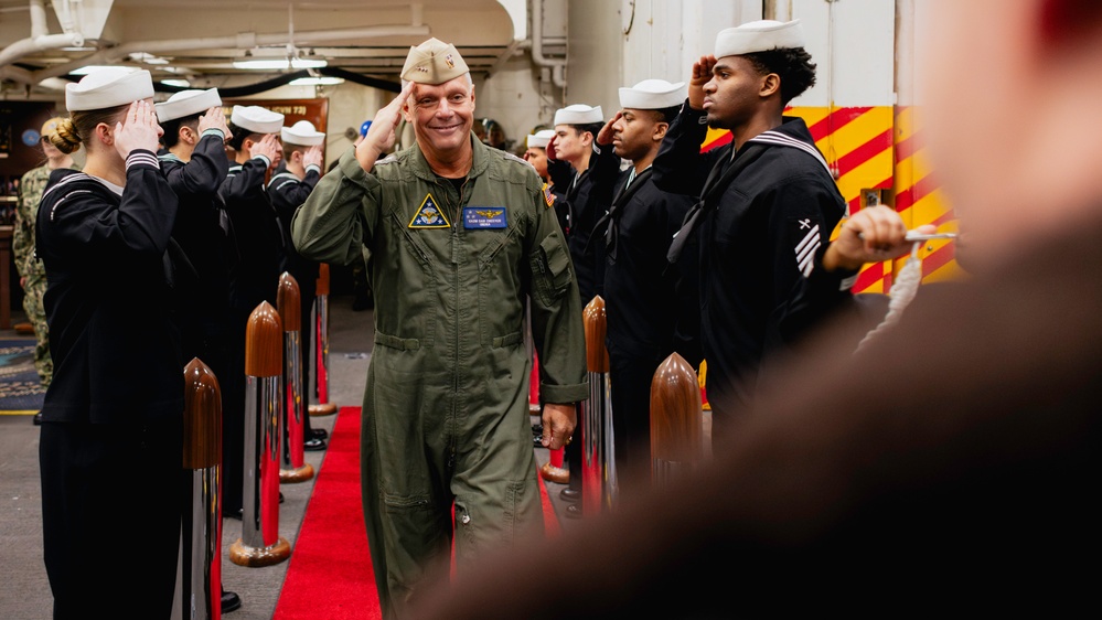 Naval Air Forces visits USS George Washington