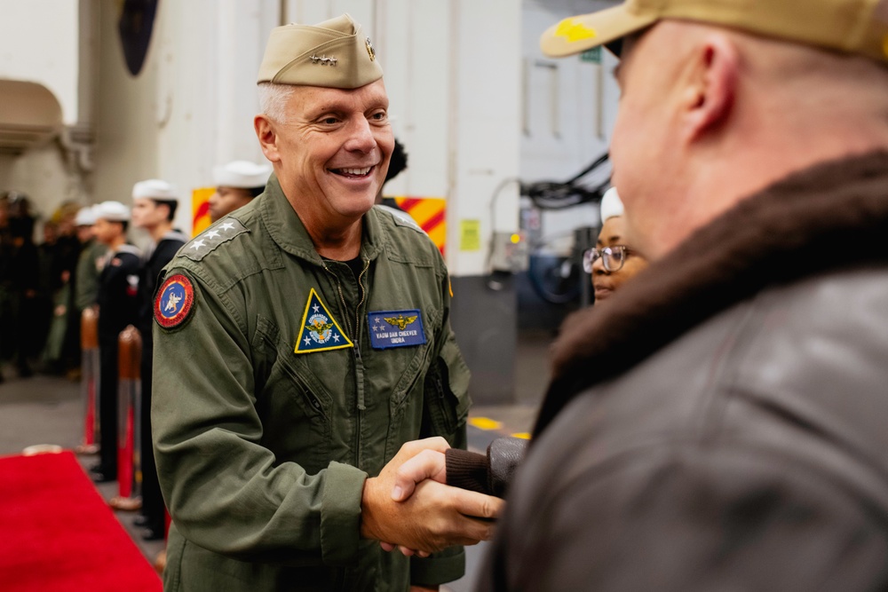 Naval Air Forces visits USS George Washington