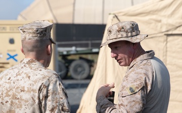 1st MARDIV sergeant major visits Marines conducting border operations