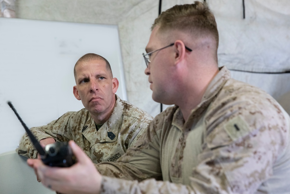 1st MARDIV sergeant major visits Marines conducting border operations