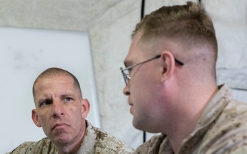 1st MARDIV sergeant major visits Marines conducting border operations