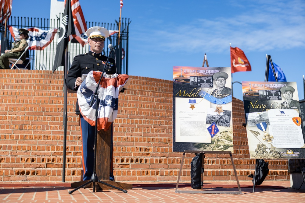 Marines with 1st MARDIV participate in ceremony honoring John Basilone