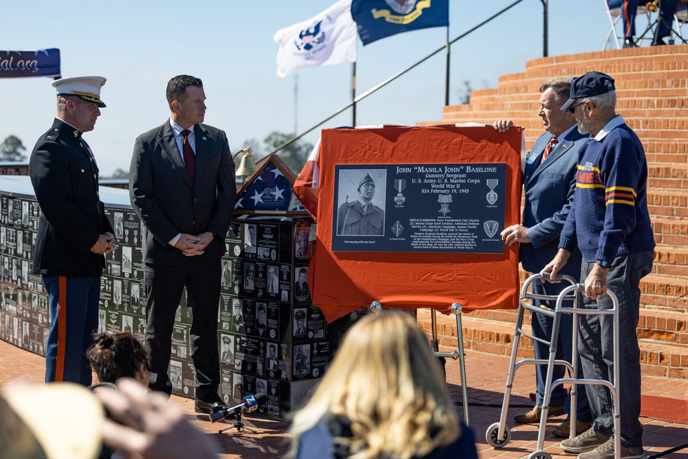 Marines with 1st MARDIV participate in ceremony honoring John Basilone