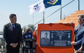 Marines with 1st MARDIV participate in ceremony honoring John Basilone