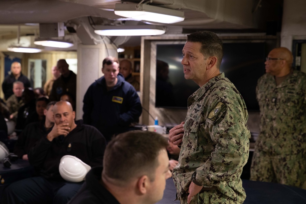 Air Boss Visits USS George Washington