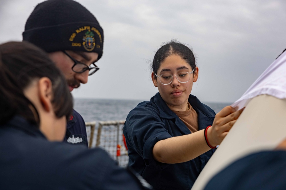 USS Ralph Johnson Completes a Ballistic Missile Defense External Calibration