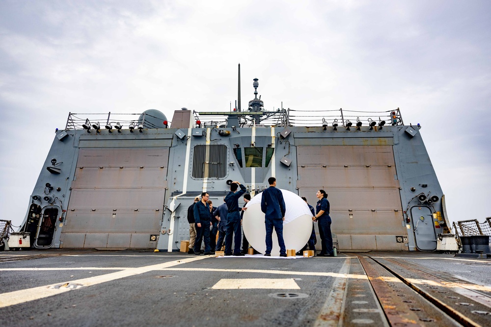 USS Ralph Johnson Completes a Ballistic Missile Defense External Calibration