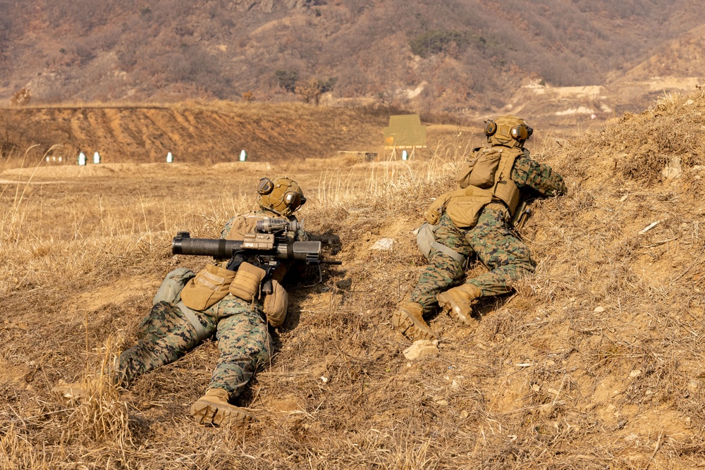 U.S. Marines Execute Dry Fire Platoon Attacks During Korea Viper 25.2 