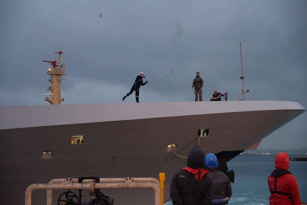 French Marine Nationale visits White Beach Naval Facility