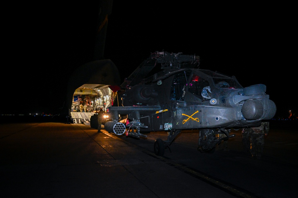 386th ELRS supports AH-64 Apache transport