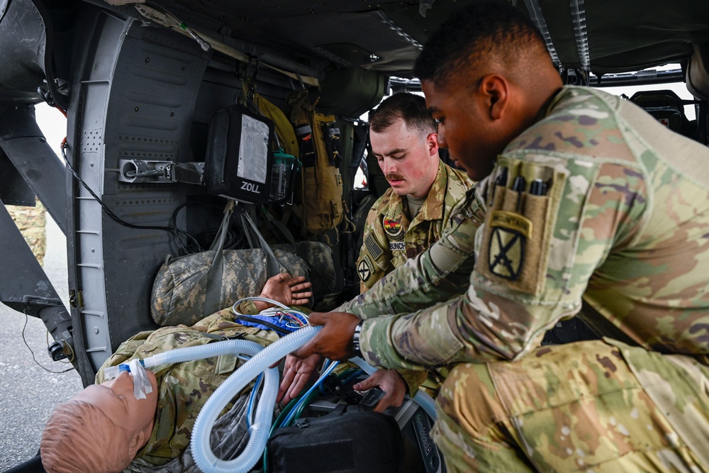 Joint forces train for critical medical evacuations