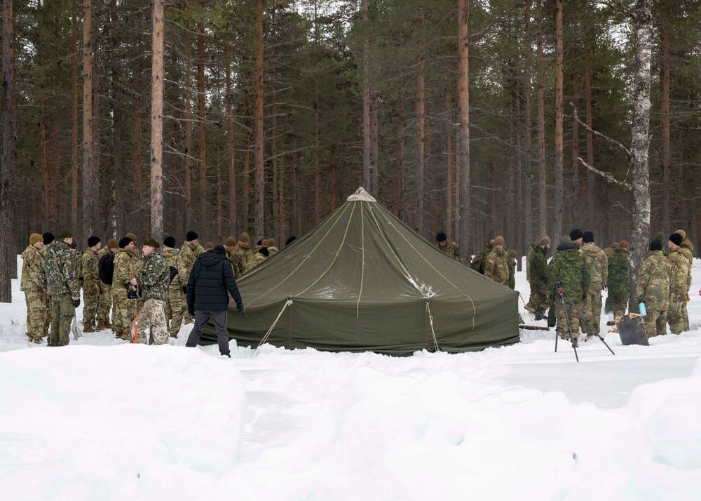 10th Mountain, 11th Airborne Division, Canadian Soldiers Train with Finnish Tents