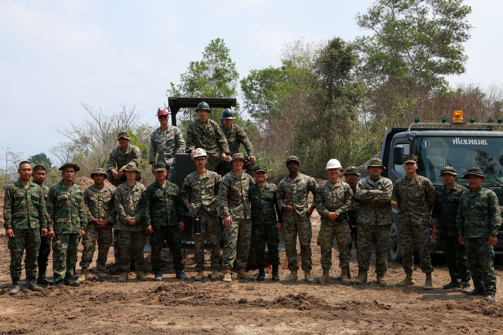 Royal Thai Marine Corps, U.S. Marines begin road rehabilitation project in Nakhon Ratchasima province