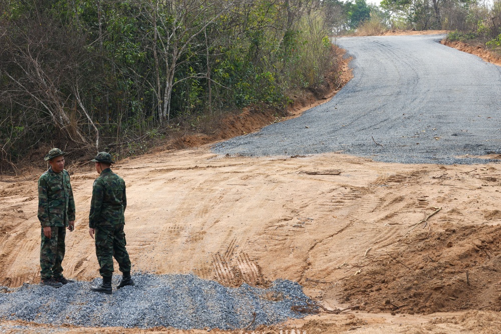 Royal Thai Marine Corps, U.S. Marines begin road rehabilitation project in Nakhon Ratchasima province