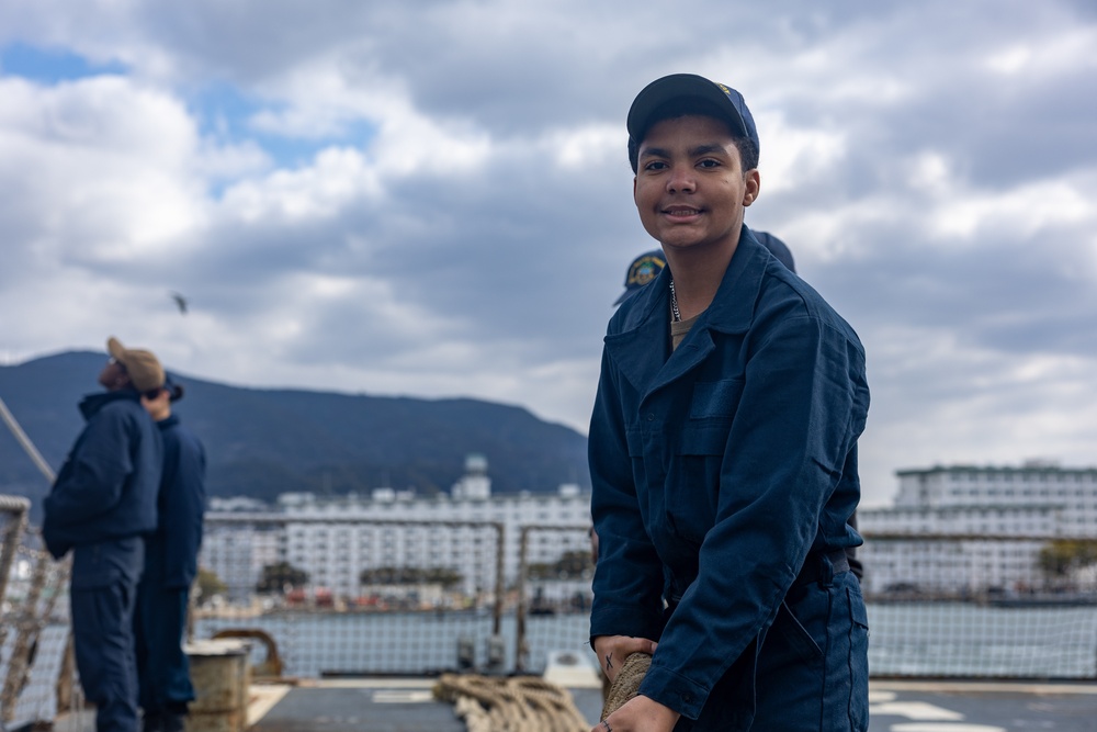 USS Ralph Johnson Departs Sasebo, Japan