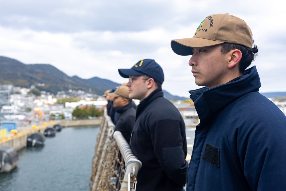 USS Ralph Johnson Departs Sasebo, Japan