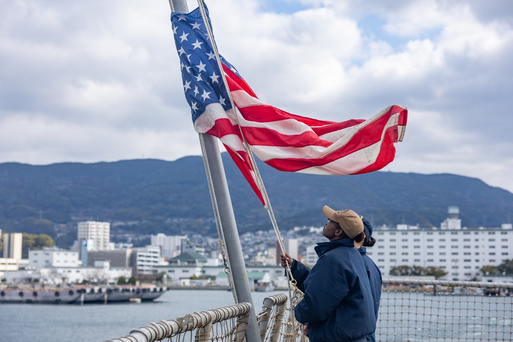 USS Ralph Johnson Departs Sasebo, Japan