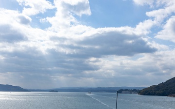 USS Ralph Johnson Departs Sasebo, Japan