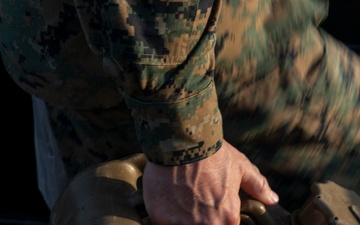 Marines with MWSS-272 prepare to leave port in the Bahamas