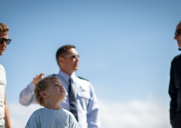 Tampa Bay Lightning player Cam Atkinson tours MacDill AFB