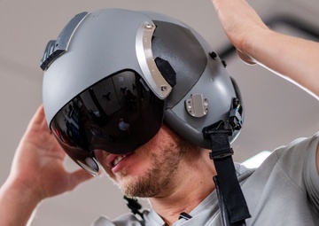 Tampa Bay Lightning player Cam Atkinson tours MacDill AFB