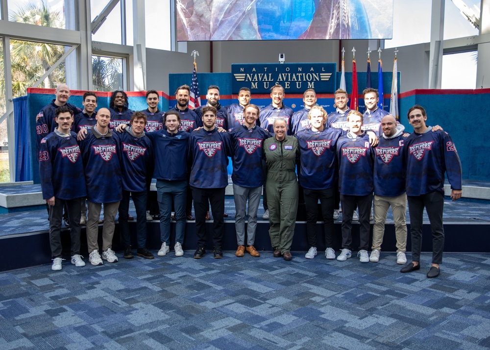 Penacola Ice Flyers Visit NAS Pensacola