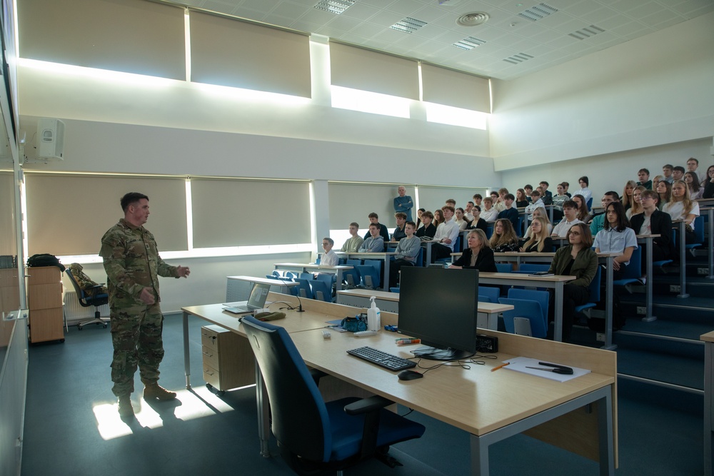 3-321st FAR Visit a High School in Parnu