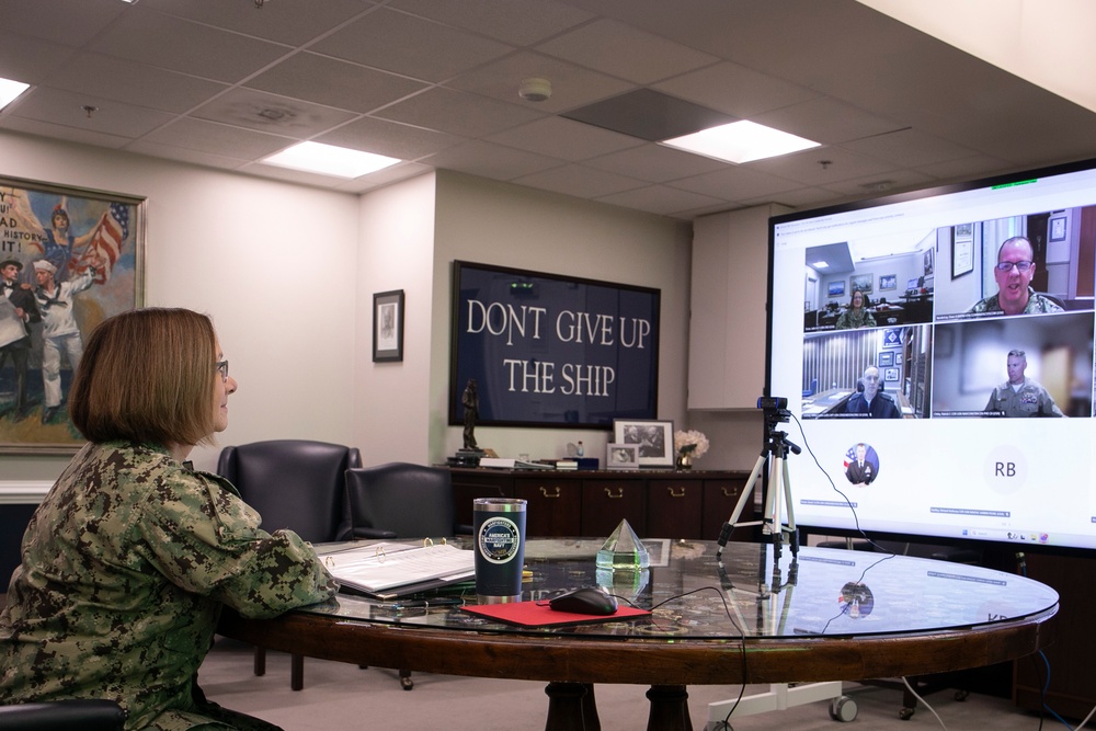 Chief of Naval Operations Speaks with Civil Engineer Corps Leadership